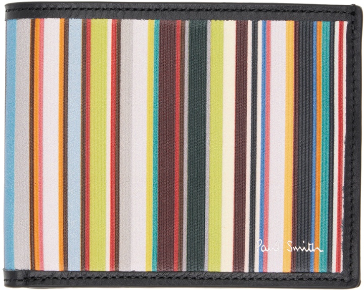 Photo: Paul Smith Multicolor Signature Stripe Bifold Wallet
