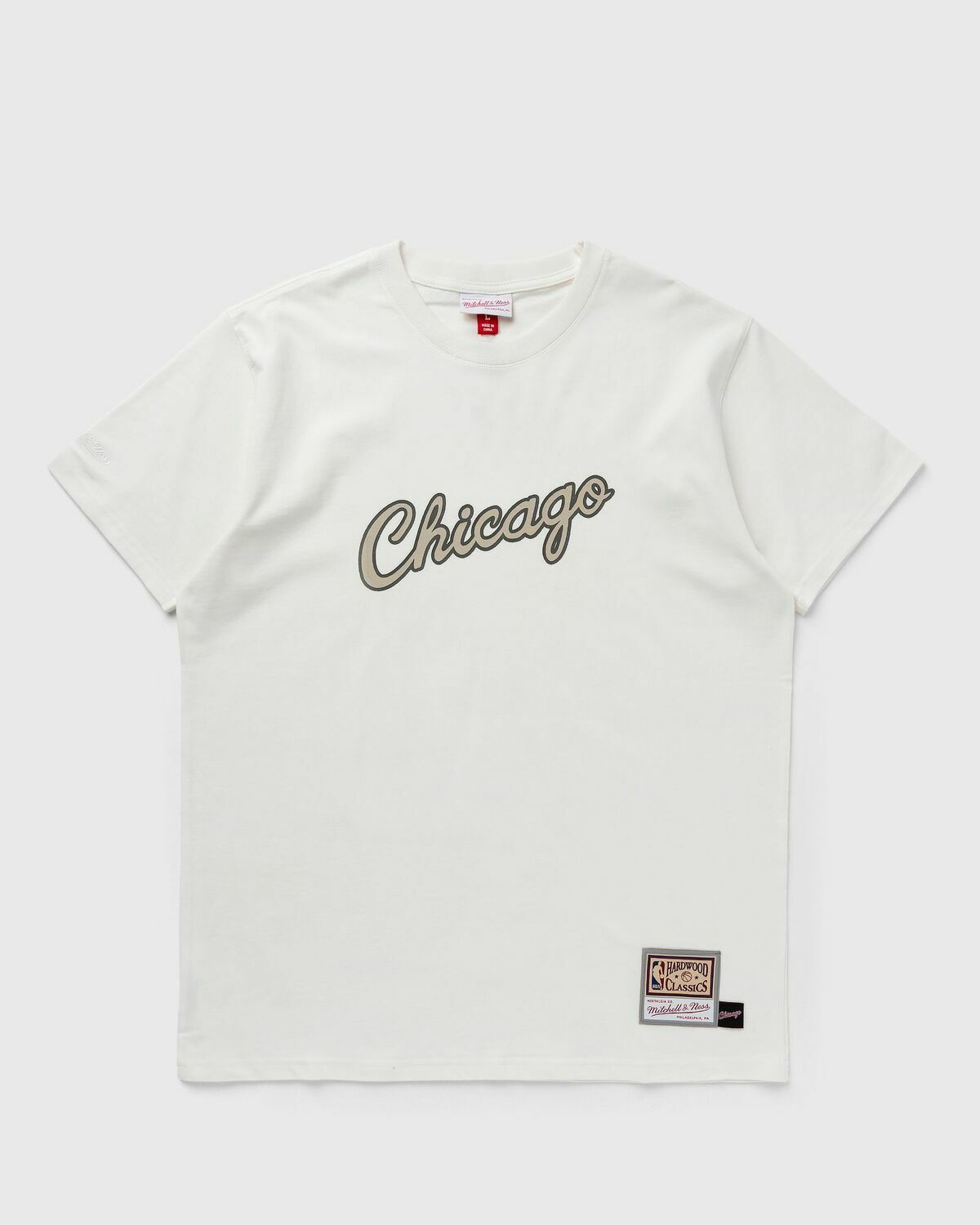 Mitchell & Ness Chicago Bulls Gold Logo NBA T-Shirt White, White, S :  : Fashion