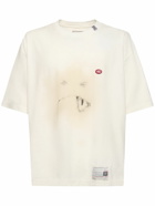 MIHARA YASUHIRO Smiley Face Printed Cotton T-shirt