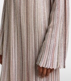 Missoni Striped lamé gown