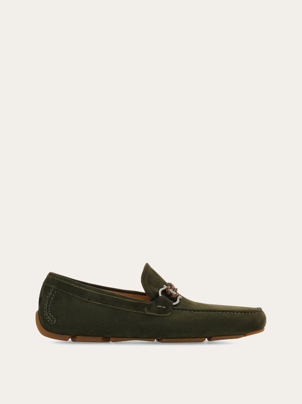 Ferragamo Mens Gancini ornament driver in Green