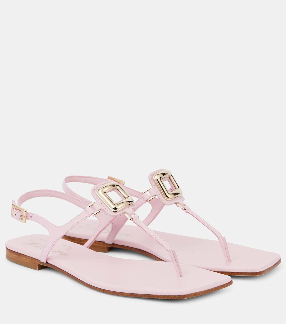 Roger Vivier Viv' By The Sea leather thong sandals