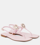Roger Vivier Viv' By The Sea leather thong sandals