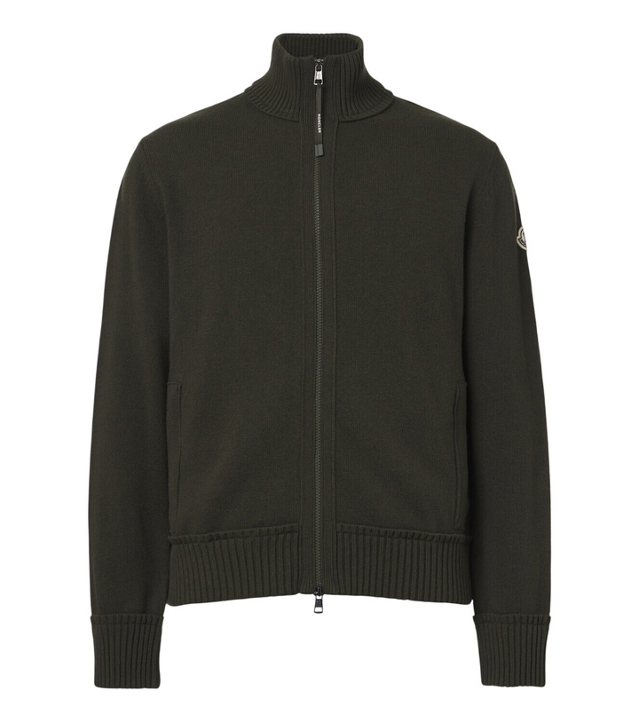 Photo: Moncler Wool and cashmere zip-up cardigan