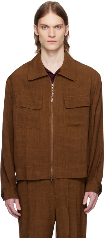 Photo: CMMN SWDN Brown Isola Blouson Jacket