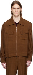 CMMN SWDN Brown Isola Blouson Jacket
