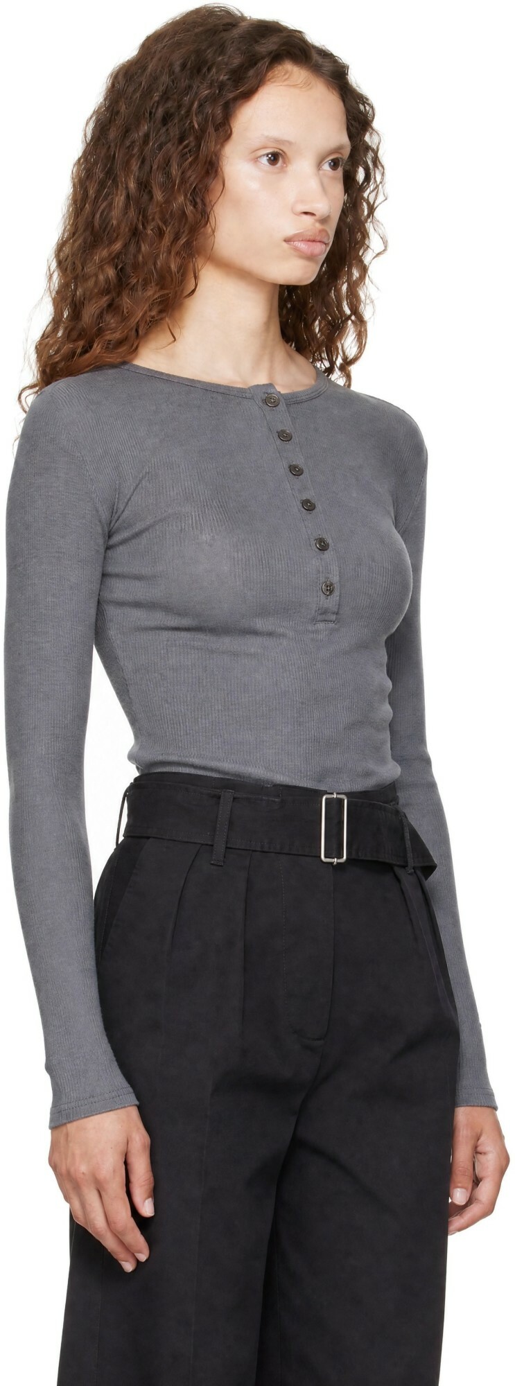 mfpen Gray Long Sleeve Henley