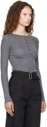 mfpen Gray Long Sleeve Henley