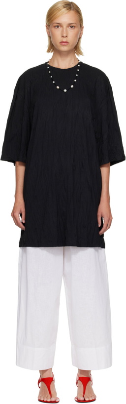 Photo: TOTEME Black Relaxed Tee Minidress