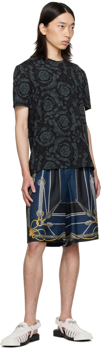 Versace Underwear Black Barocco T-Shirt