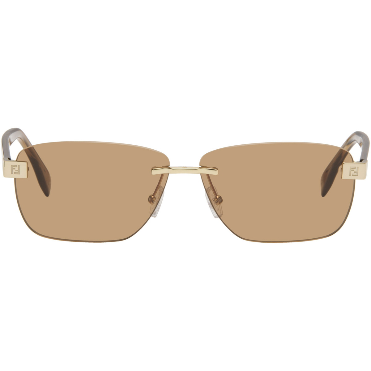 Fendi Gold 'Fendi Sky' Sunglasses