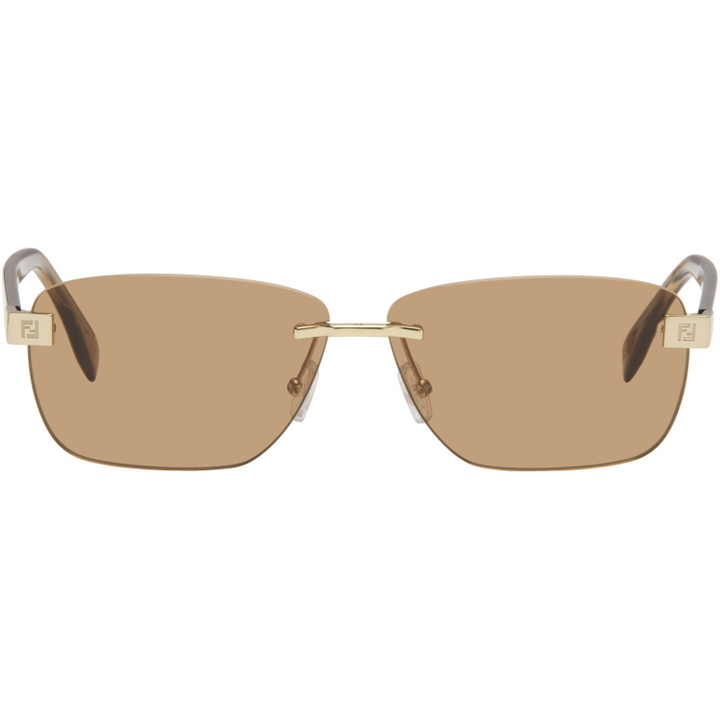 Photo: Fendi Gold 'Fendi Sky' Sunglasses