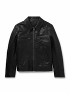 Givenchy - Padded Crinkled-Leather Jacket - Black
