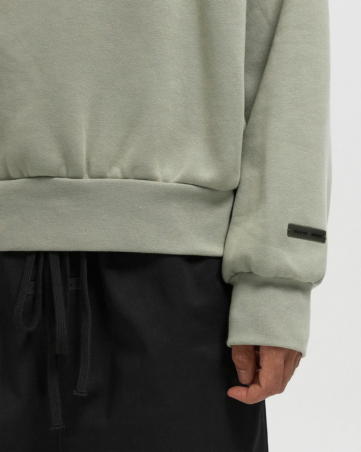 Fear of God Essentials CLASSIC FIT FLEECE CREWNECK Beige Mens ...