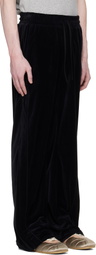Commission Black Shift Velvet Track Pants