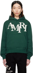 AMIRI Green Staggered Hoodie