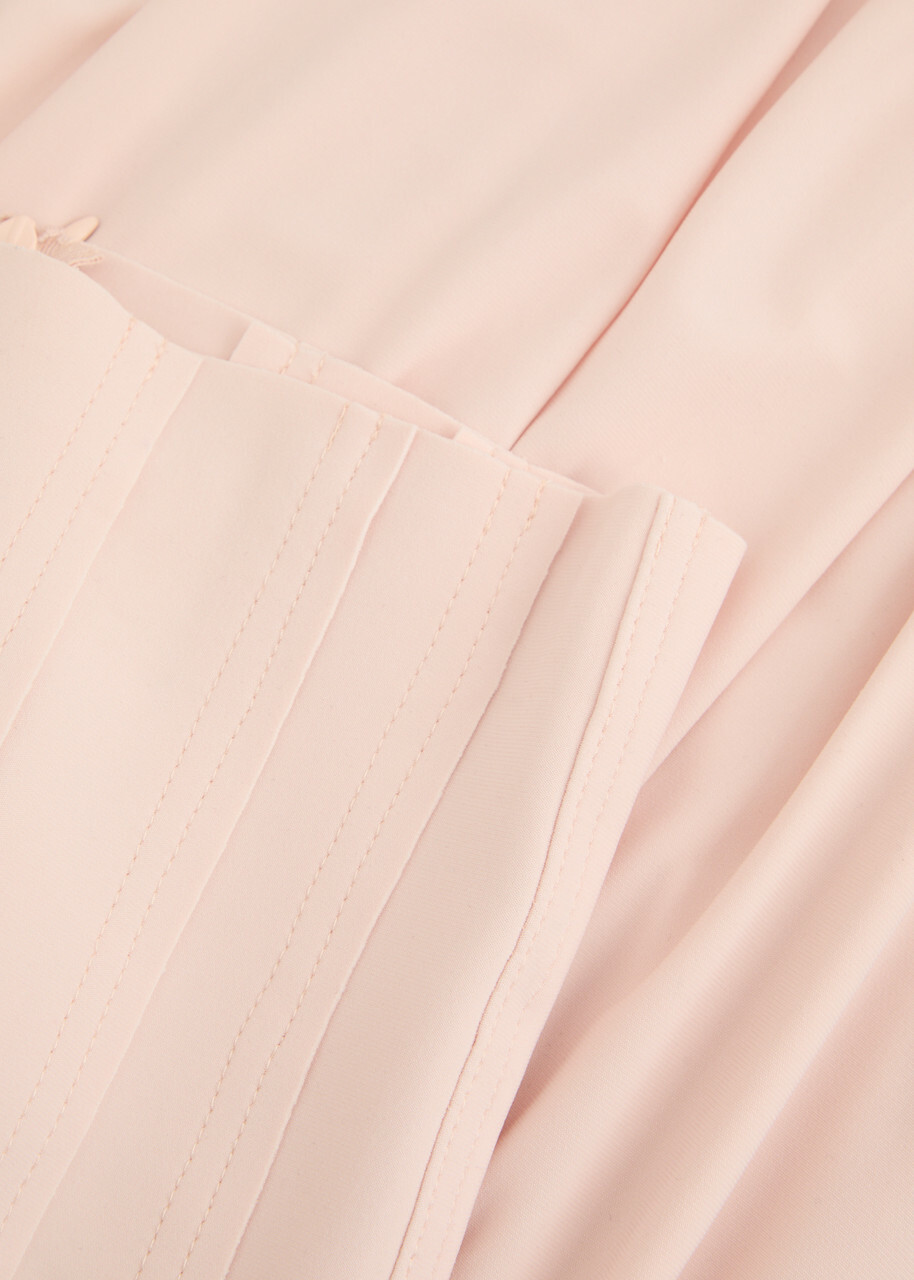 Norma Kamali High Waist Stretch-jersey Trousers Light Pink