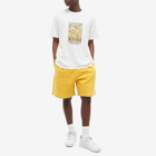 Patta Men's Basic Sweat Short in Yolk Yellow