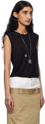 Ann Demeulemeester Black Biba Sleeveless Tank Top