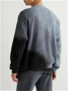 NOMA t.d. - Twist Hand-Dyed Cotton-Fleece Sweatshirt - Gray