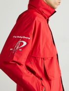Pop Trading Company - Nautical Logo-Embroidered Nylon Jacket - Red