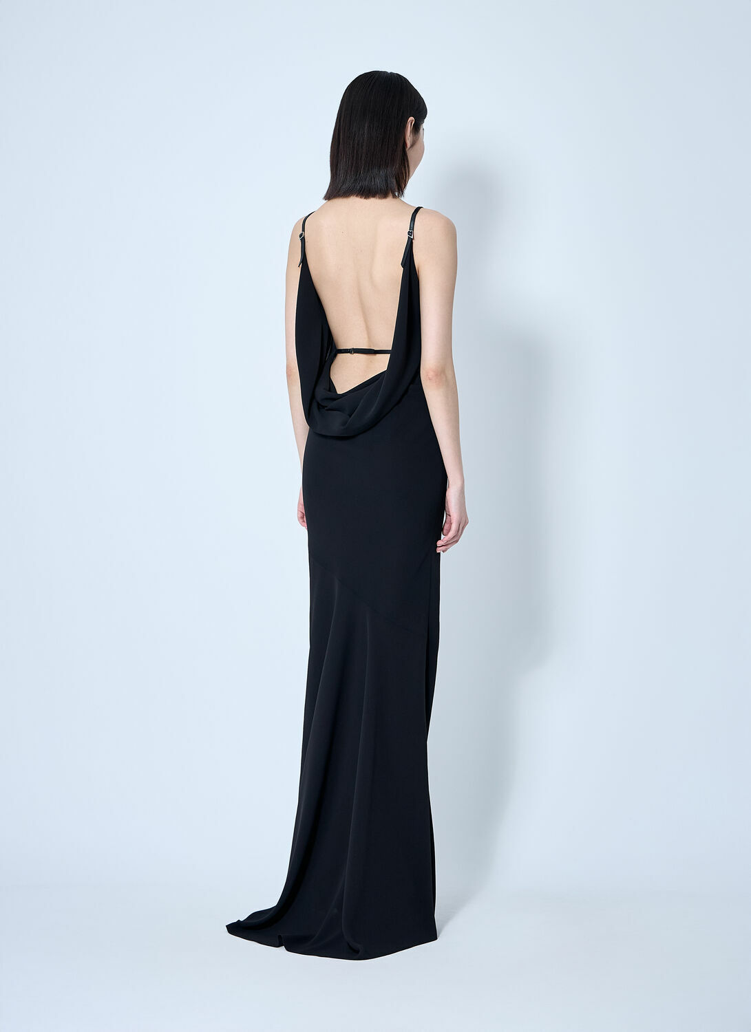 Mugler Crepe Maxi Dress