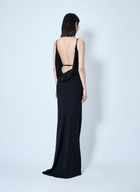 Mugler Crepe Maxi Dress