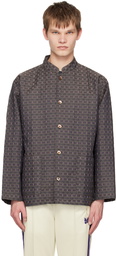 NEEDLES Brown Stand Collar Shirt