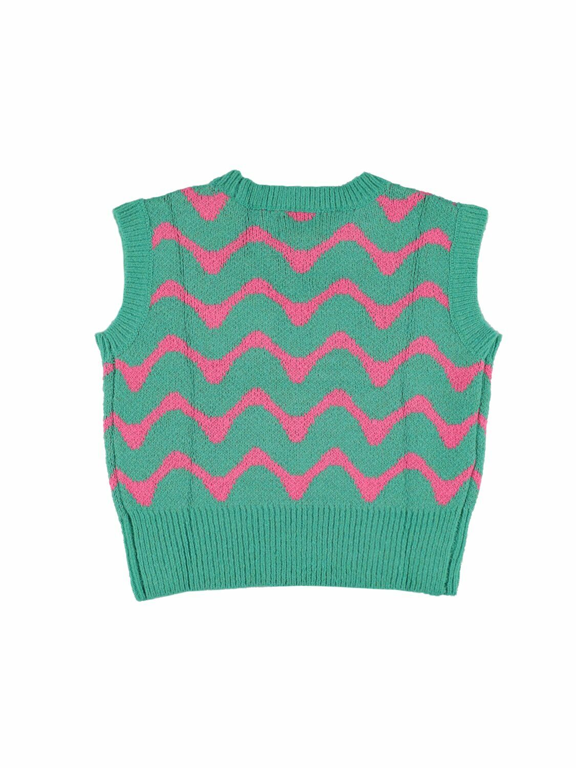 JELLYMALLOW Zigzag Tech Knit Vest