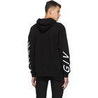 Givenchy Black and White Refracted Logo Hoodie