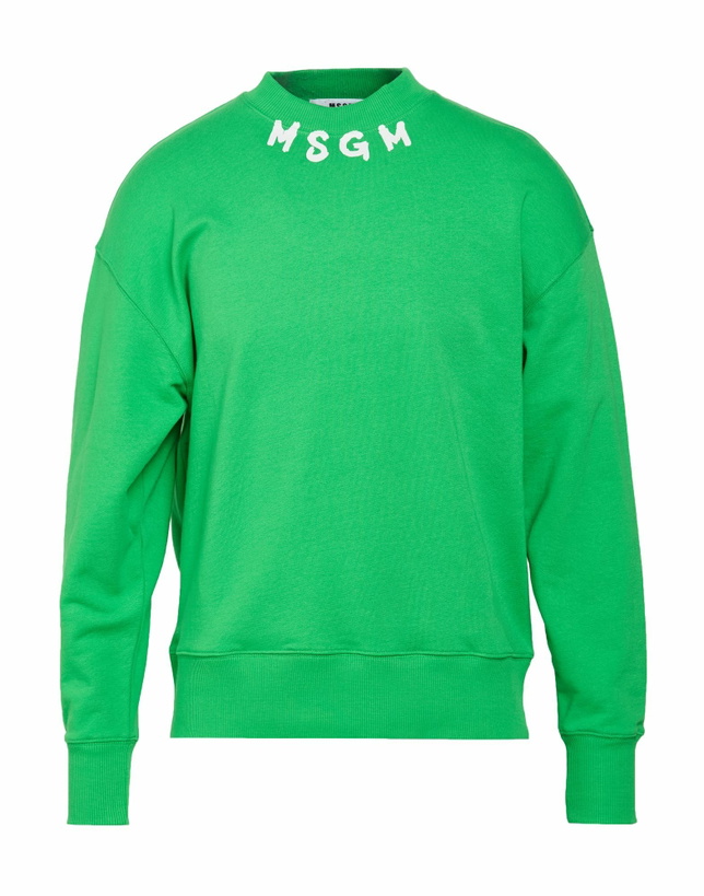 Photo: Msgm Mens Sweatshirt Lime in Green