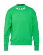 Msgm Mens Sweatshirt Lime in Green