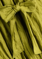 Forte_forte Crinkled Cotton-blend Midi Dress Mid Green