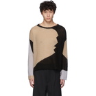 Eckhaus Latta Black and Grey Landscape Sweater