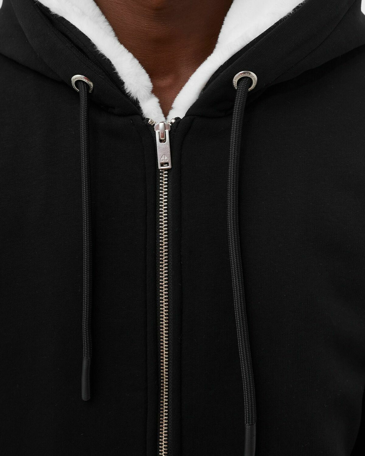 Moose Knuckles Classic Bunny zip-up hoodie - Black