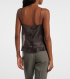 Calvin Klein Collection Carmen sheer silk camisole