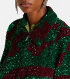 Dries Van Noten Sequined blouson jacket