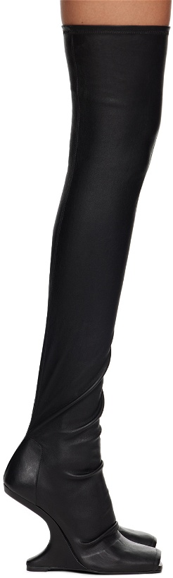 Photo: Rick Owens Lilies Black Cantilever 11 Thigh High Boots