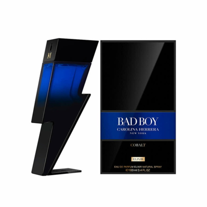 Photo: Carolina Herrera Mens Bad Boy Cobalt Elixir EDP Spray 3.4 oz Fragrances 8411061083772