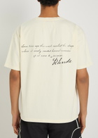 Rhude Montenegro Monda Printed Cotton T-shirt White