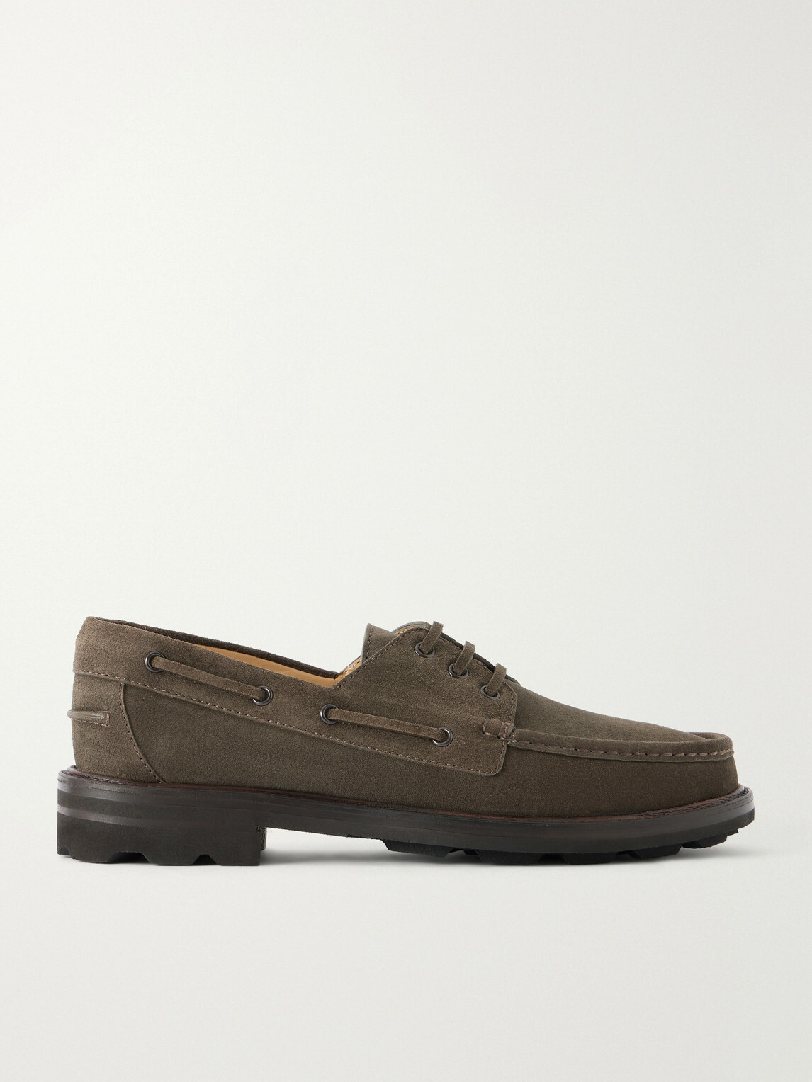 Brioni - Suede Boat Shoes - Brown
