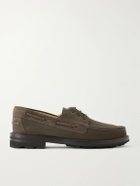 Brioni - Suede Boat Shoes - Brown