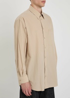 Lemaire Double-pocket Cotton Shirt Beige