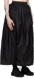 AMOMENTO Black Layered Maxi Skirt
