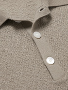 FRAME - Wool Polo Sweater - Gray