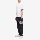 Thom Browne Men's Engineered Stripe Ripstop Track Pant in Navy