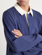 FRAME - Cotton-Jersey Polo Shirt - Blue