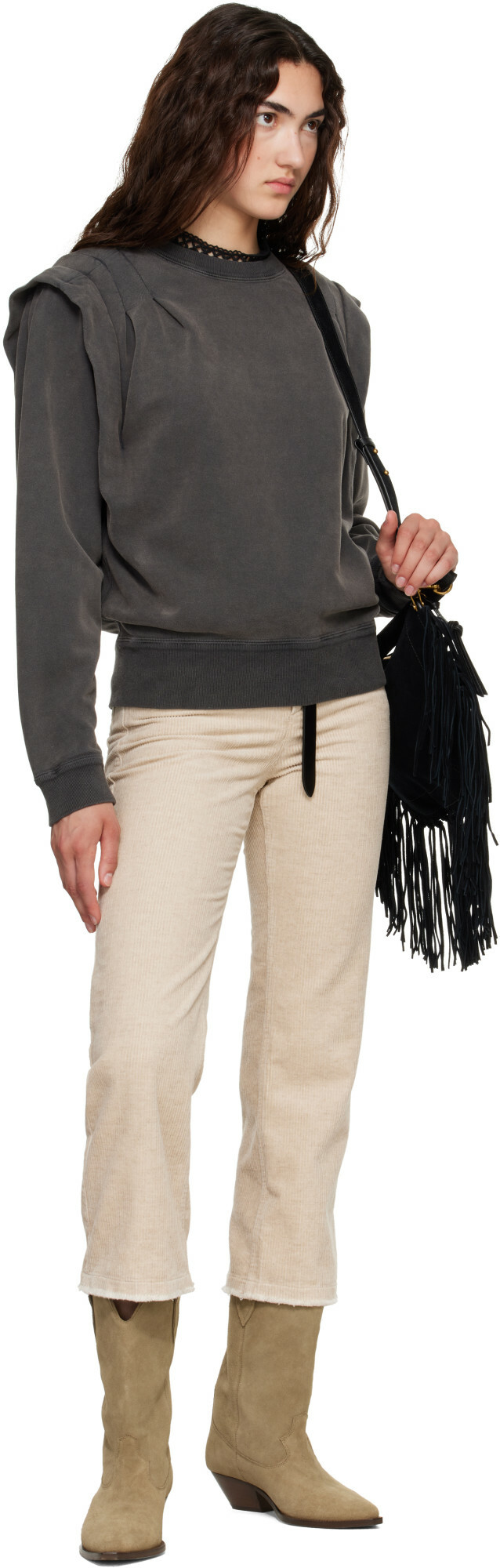 Isabel Marant Etoile Gray Soldy Sweatshirt