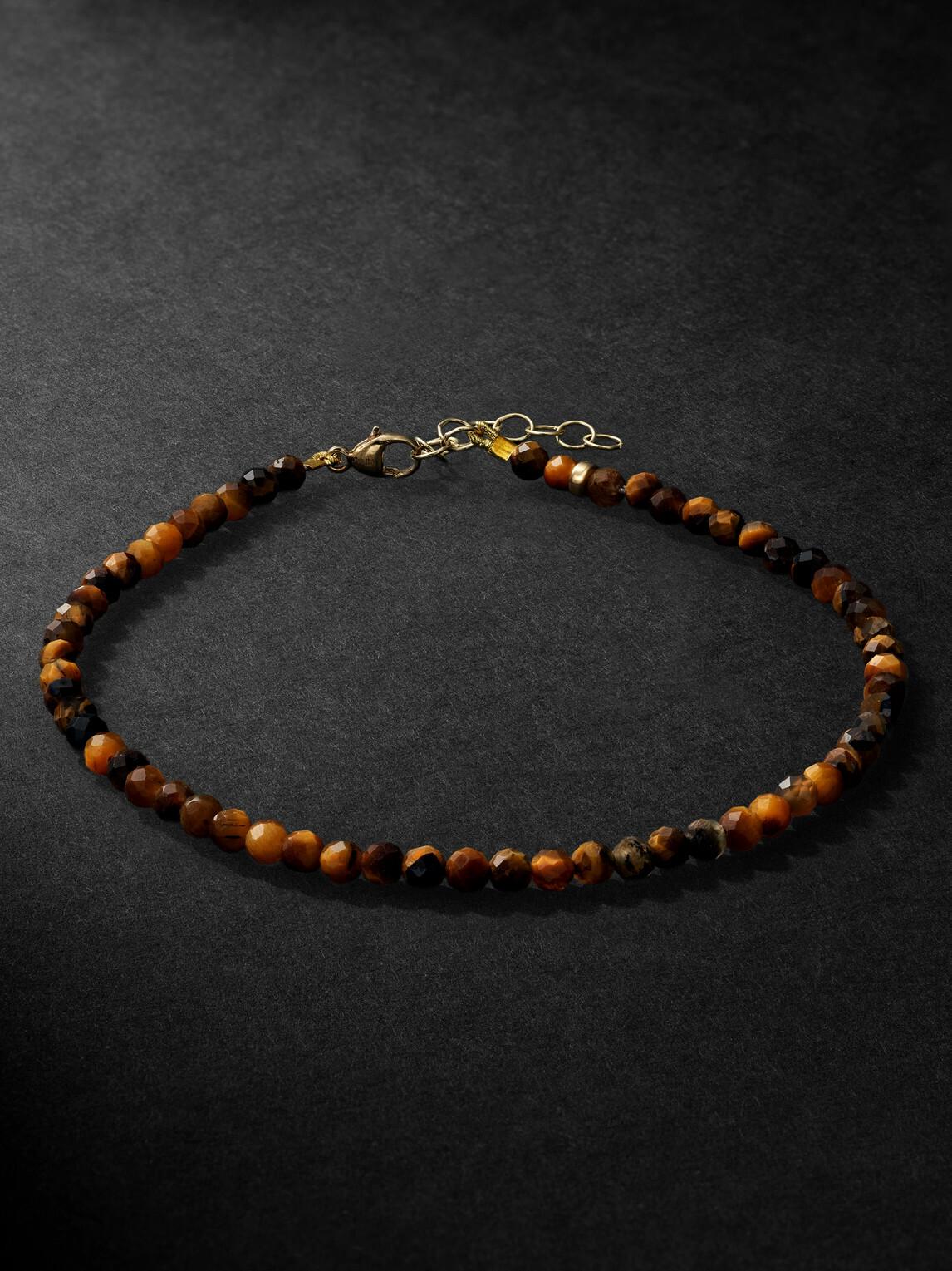 JIA JIA - Men's Arizona 14-Karat Gold Tiger's Eye Bracelet