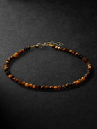 JIA JIA - Men's Arizona 14-Karat Gold Tiger's Eye Bracelet